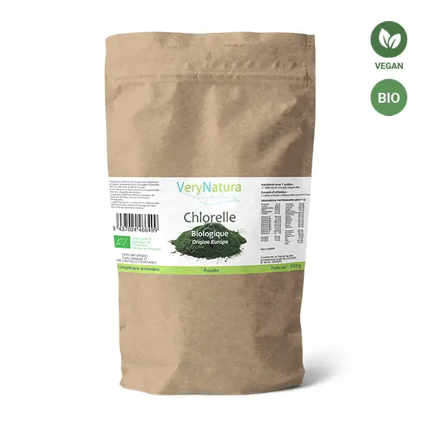 Chlorella bio en poudre